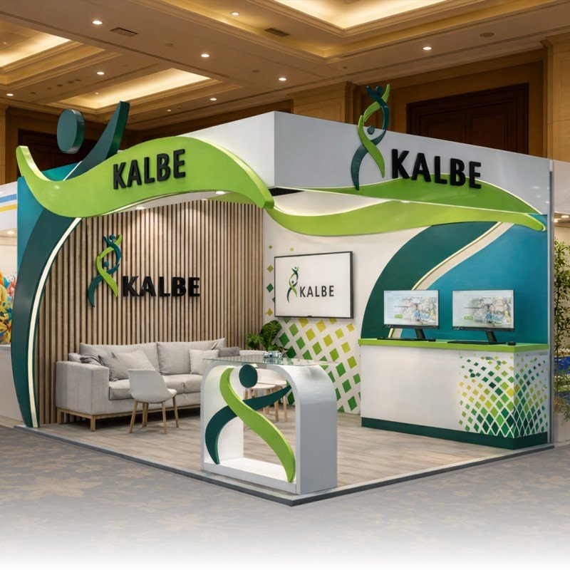 i060 - Booth Corner Kalbe - sewa booth pameran depok
