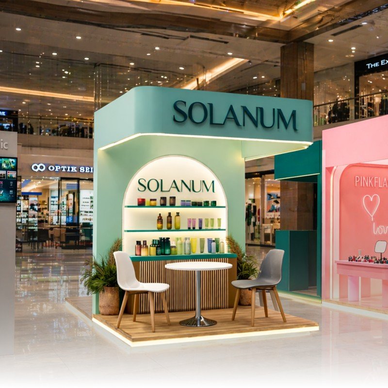 i087b - Booth 2x2 Solanum - pembuatan booth pameran bekasi